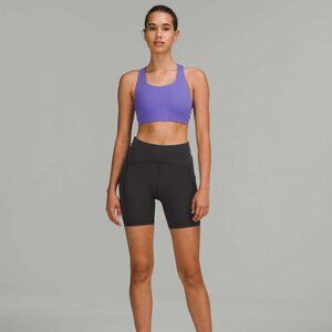 Lululemon Power Thru High-Rise Short 6" Size 6 Black
